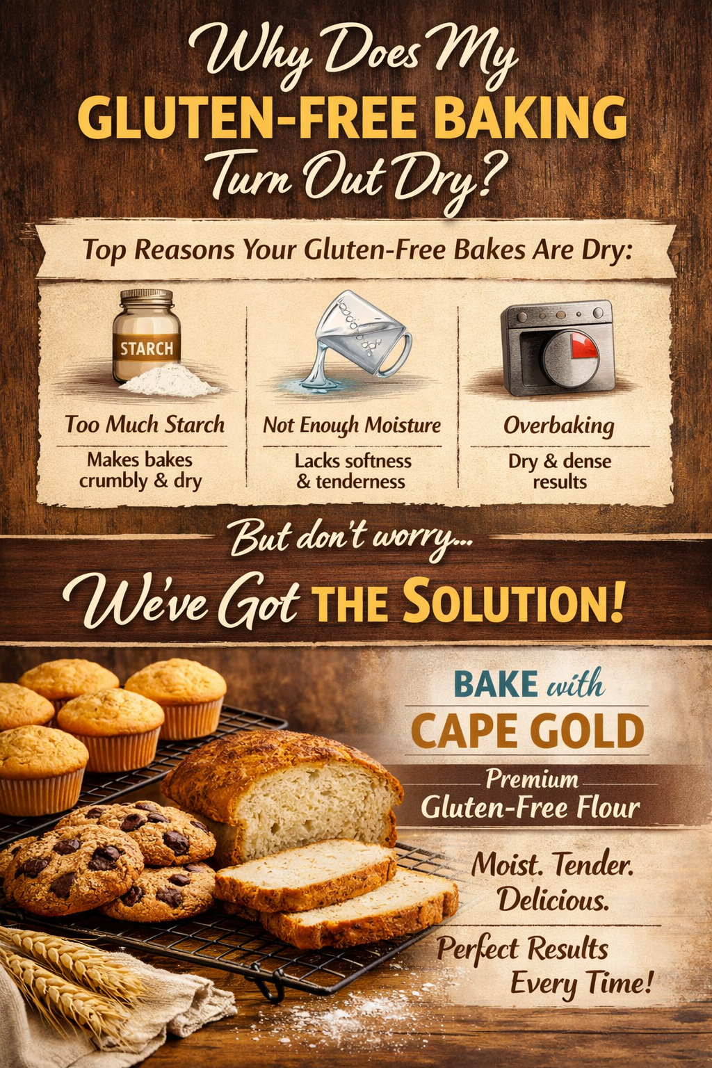 Why does my Gluten-Free baking always turn out dry?